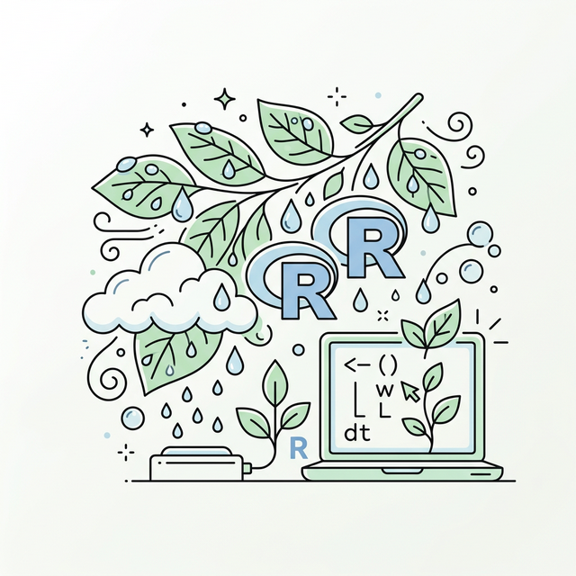 ประเมินระยะเปียกใบ (Leaf Wetness Duration) ด้วย R 